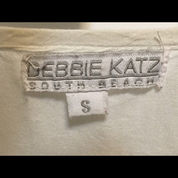 “Debbie Katz” Boho Embroidered Barely Worn Bathing Suit Cover or Long Shirt - Picture 9 of 16